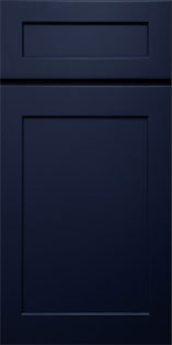 Blue shaker cabinet style