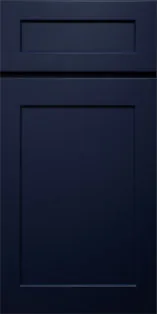 Blue shaker cabinet style