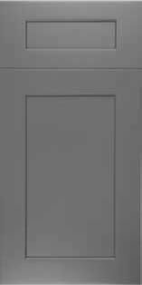 Grey shaker cabinet style