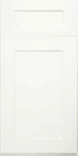 White shaker cabinet style