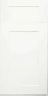 White shaker cabinet style
